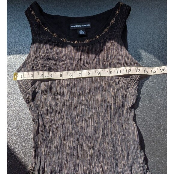 Vintage Norton McNaughton Top Sleeveless Y2K Embroidered Size Small - Picture 5 of 12